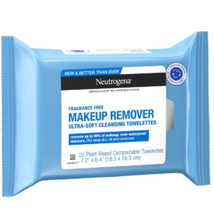 Fragrance-Free Compostable Makeup Remover Cleansing Wipes