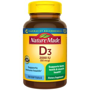 Vitamin D3 2000 IU (50 Mcg) Softgels
